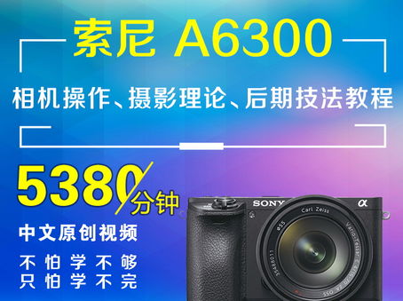 索尼A6300相机操作、摄影理论、后期技法教程